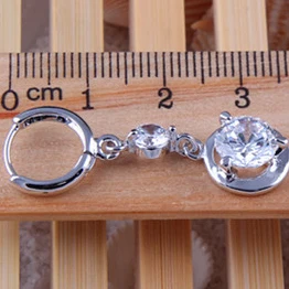 AAA класса CZ инкрустированные ювелирные изделия и красочные cz серьги-гвоздики