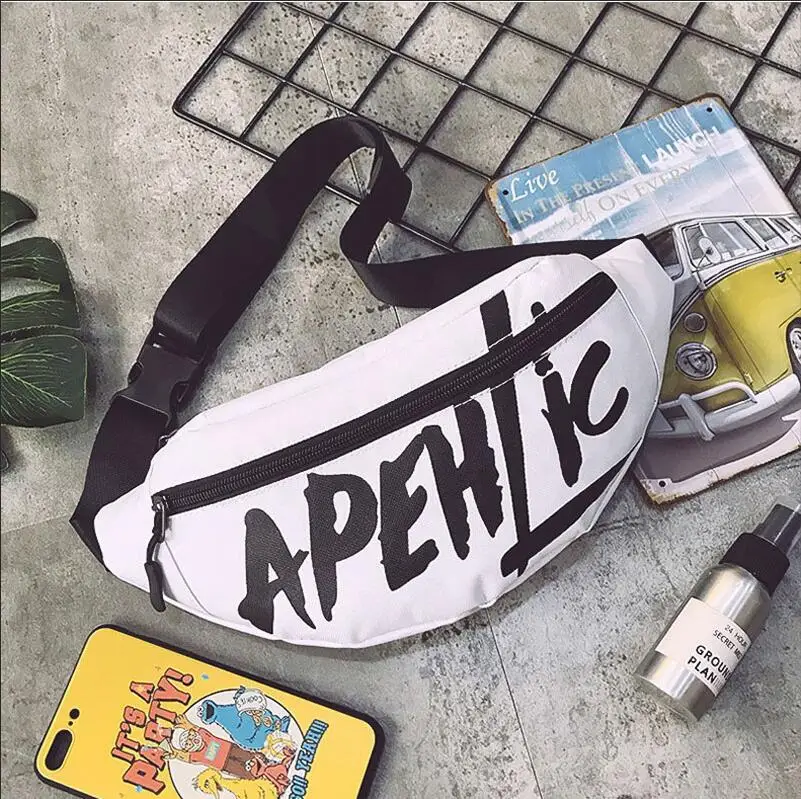 Модные буквы Женская поясная сумка Хип-хоп поясная сумка Harajuku Fanny Pack для женщин мужчин грудь бум Hengreda pacote cintura saco