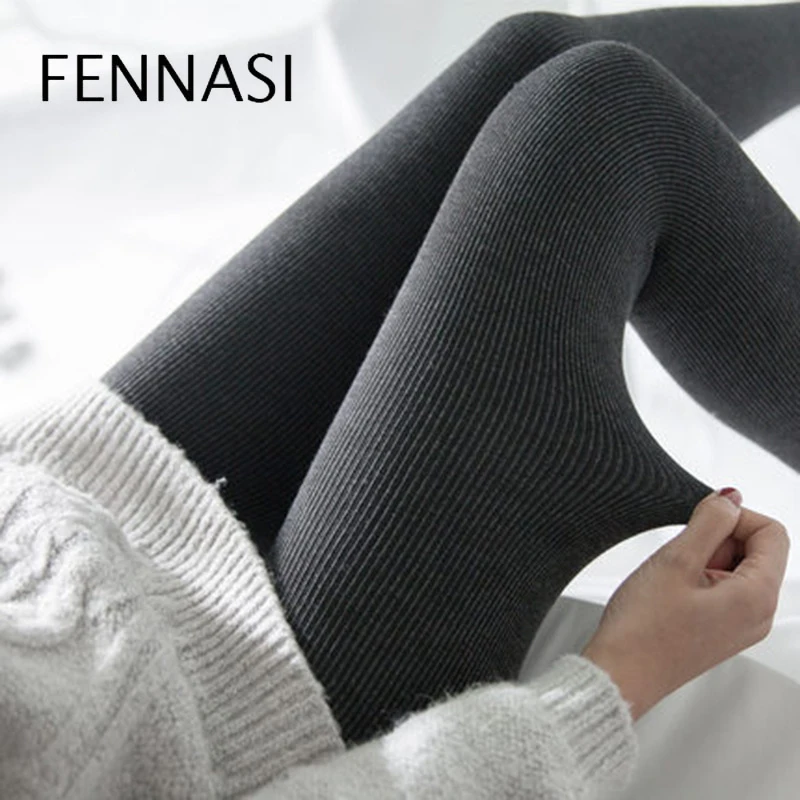 Женские леггинсы для фитнеса FENNASI с высокой талией тренировочные штаны зимние