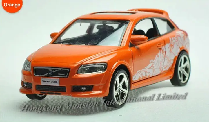 1:32 Весы сплав металла литья под давлением модели автомобиля для Volvo C30 игрушки