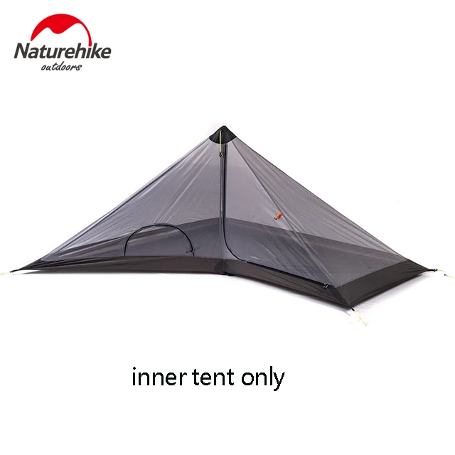 inner tent Naturehike 1 человек брезент палатка одного человека 20D силиконовый нейлон Сверхлегкий туристический Кемпинг Пирамида Открытый палатки вигвам - Цвет: inner tent