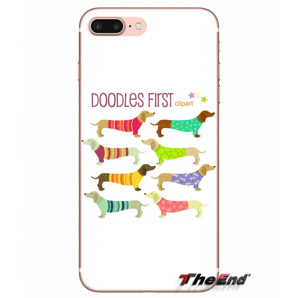 Силиконовые чехлы для телефона такса собака животное Samsung Galaxy S2 S3 S4 S5 MINI S6 S7 edge S8 S9