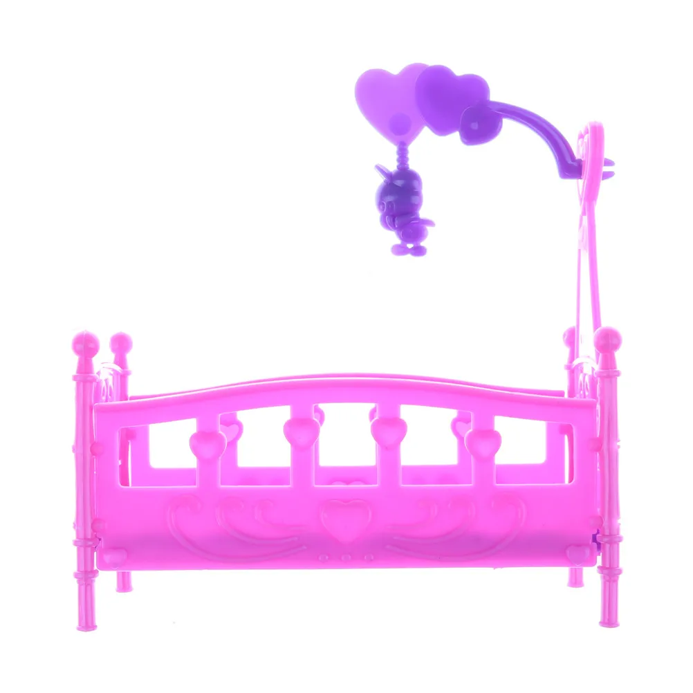 1 шт. симпатичная Мини-кровать пластиковая игрушка милая кукла детская кровать