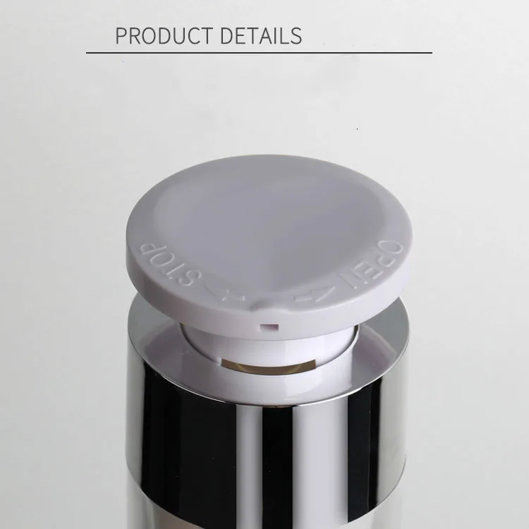 10pcs empty 30ml airless bottle emulsion for eye cream pressed acrylic Vacuum |