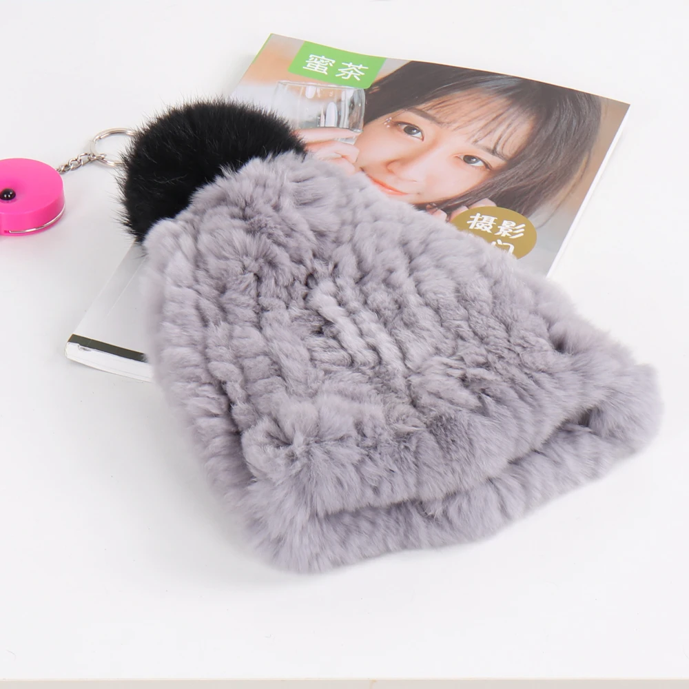 2020 New Kids 100% Natural Rex Rabbit Fur Hats Winter Children Warm Soft Real Cap Knitted Good Elastic Child Genuine Hat | Аксессуары