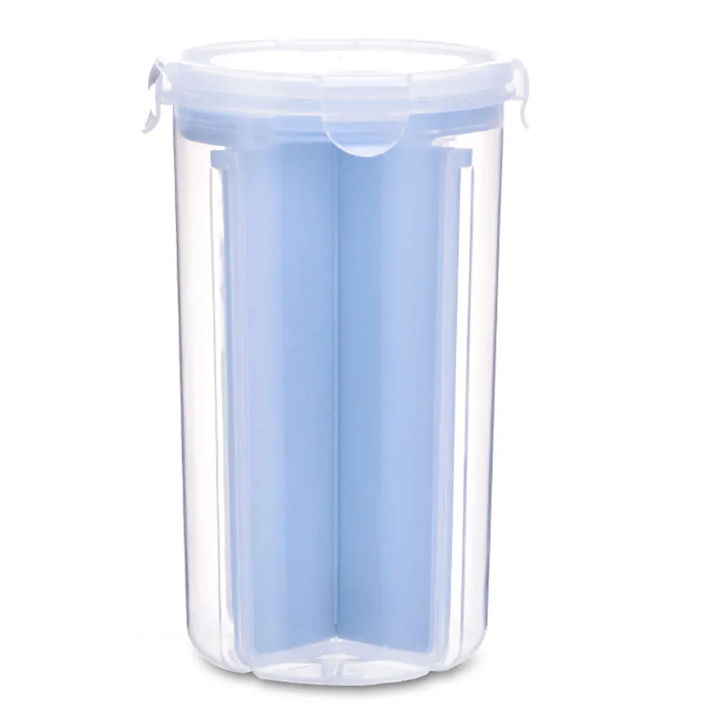 nordic blue Контейнер для хранения 2,1-3L контейнер для холодильника кухня зерно коллекция Риса контейнер свежий ХРАНЕНИЕ Сбор танк контейнер коробка плотно - Цвет: nordic blue