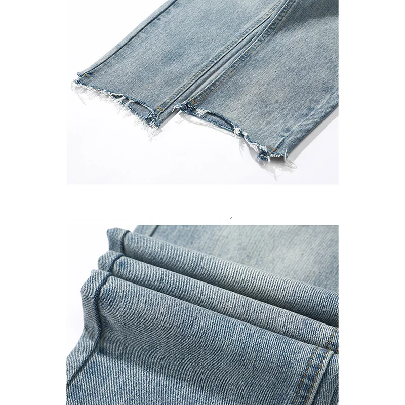 Новинка 2019 женские винтажные джинсы с высокой талией широкие брюки на пуговицах