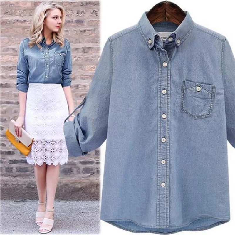 Новинка весна/осень женские рубашки плюс размер с длинным рукавом для беременных