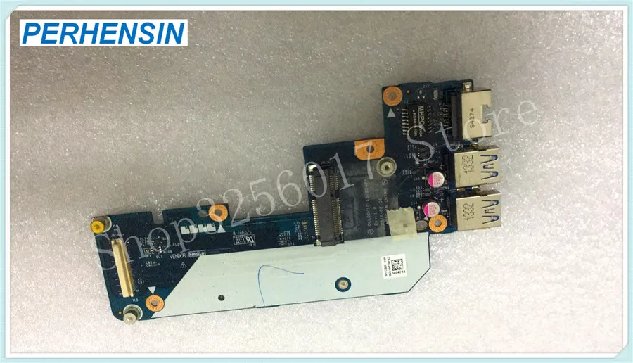 

FOR Dell FOR Inspiron 7520 5520 2 USB Ethernet LAN PCB Connector Board LS-8242P N7JHH 0N7JHH