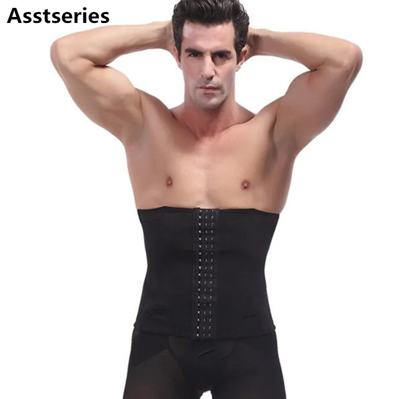 Мужской тренажер для талии стальной костяной жилет формирователь тела пояс