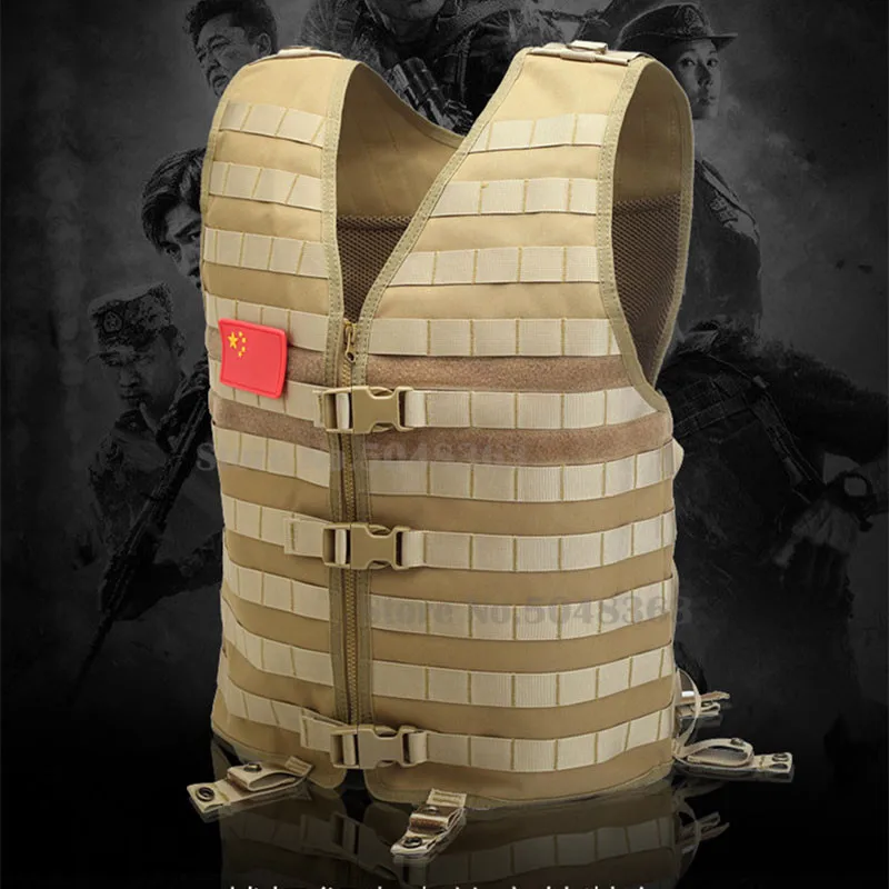 Тактический модульный жилет Molle с дышащей сеткой уличный Регулируемый Жилет для