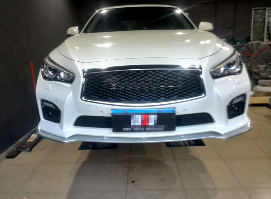 ПУ, передний бампер спойлер для infiniti Q50 вверх