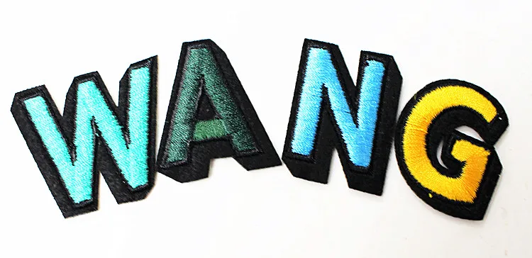 Alphabet Letters Can Choose Colorful Diy Patch With Embroidery Cloth Paste Accessories Iron-on Applique Badge | Дом и сад
