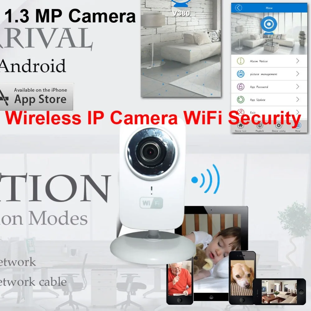 Беспроводная HD IP 720P WiFi мини камера сети ONVIF безопасности CCTV ИК ночного видения|camera