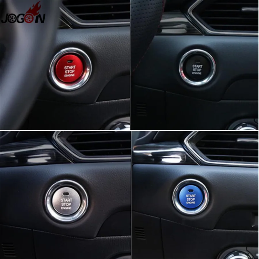 Для Mazda 2 3 6 CX 5 9 8 MX 2014 2018 автомобильный Стайлинг запуск двигателя остановка кнопка