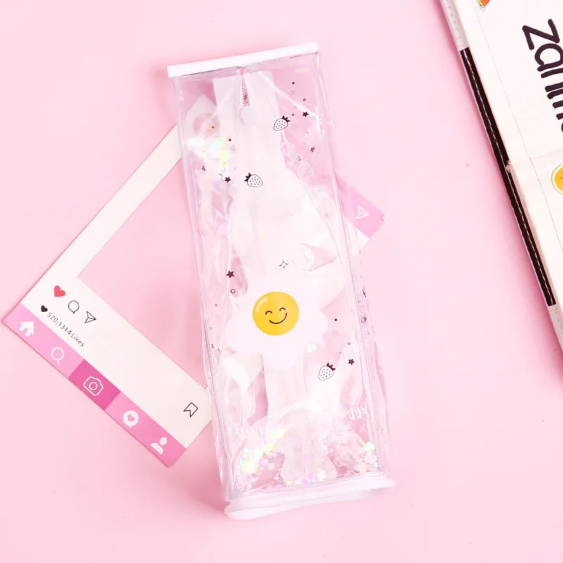3 Карандаш Чехол прозрачный trousse школьников cartuchera para lapices школьная etui большой емкости estojo lapis kalem kutusu kawaii - Цвет: 3