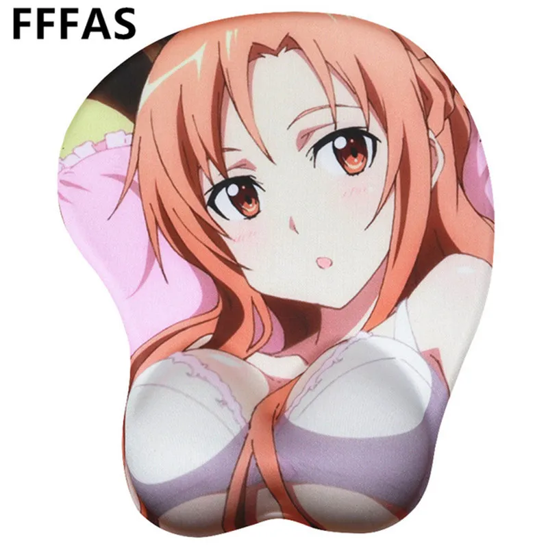 Сексуальный 3D-коврик для мыши FFFAS модный коврик геймеров игровой Yuuki Asuna аниме ПК