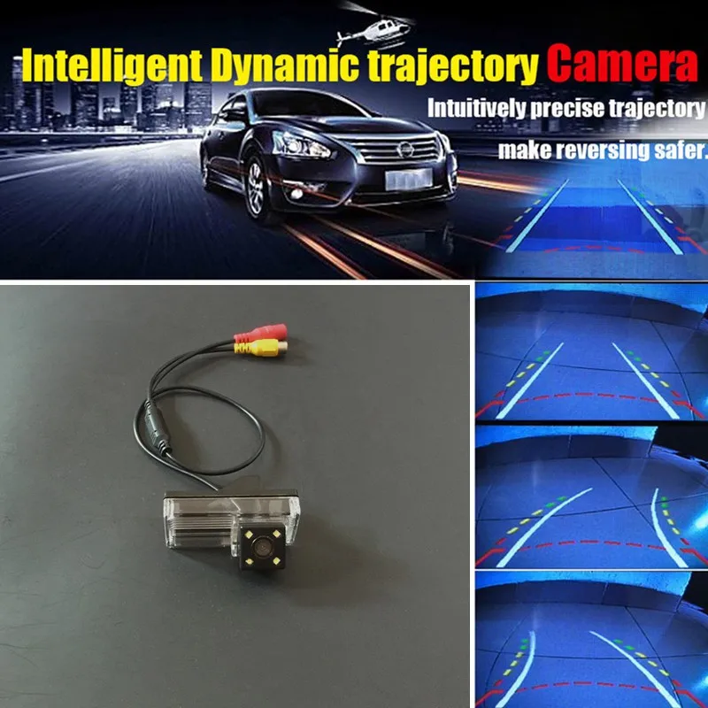 170 угловая HD CCD интеллектуальная обратная траектория динамическая камера заднего