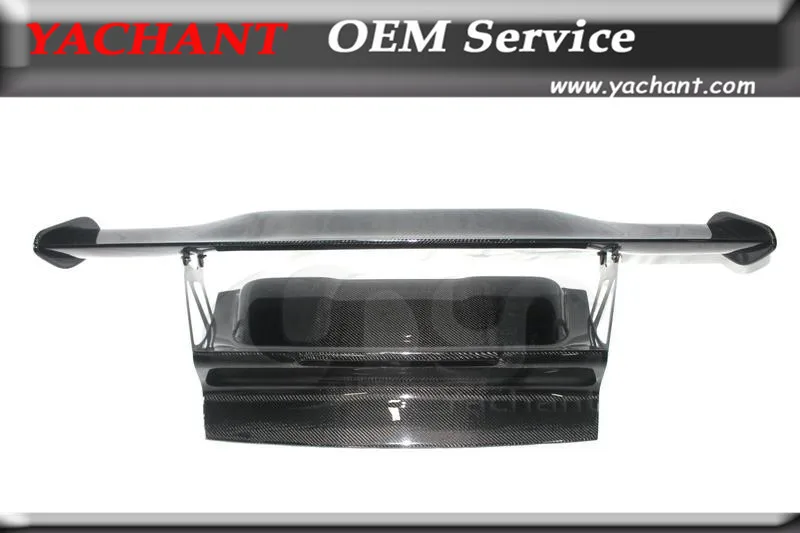 Полностью углеродное волокно FCF задний спойлер крыло с основанием подходит для