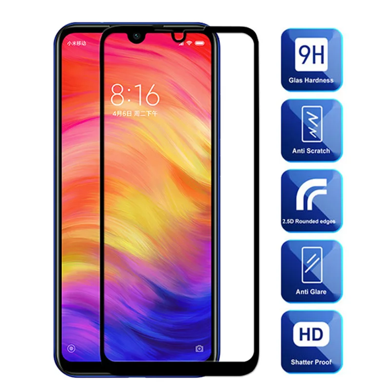Защитное стекло для Xiaomi redmi note 7 pro полноразмерное покрытие xiomi 6 5 xiami mi a2 mia 2 lite