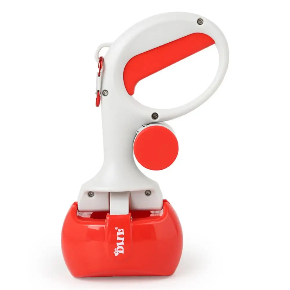 2 в 1 Pet Pooper Scooper +(1 рулон = 15 шт.) набор мешков для уборки собак и кошек на открытом
