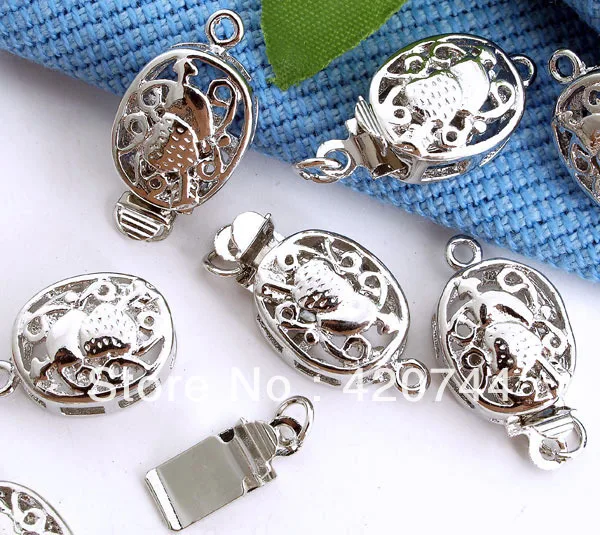 50 шт./лот серебряные ювелирные изделия браслет ожерелье застежка крючок 10x12 мм