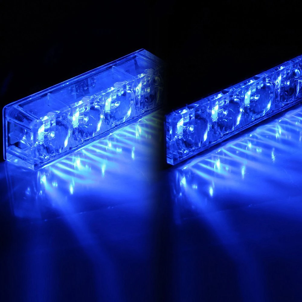 Castaleca 4LED прочный strobe flash светильник супер яркий аварийного мерцающий светильник Высококачественный объектив сигнальная лампа 12 V/24 V, желтый, белый