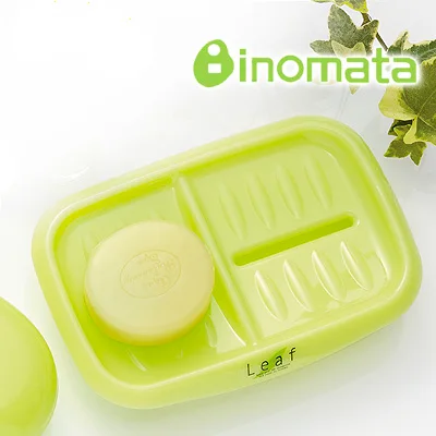 

Plastic inomata bunk soap box double layer water soap dish