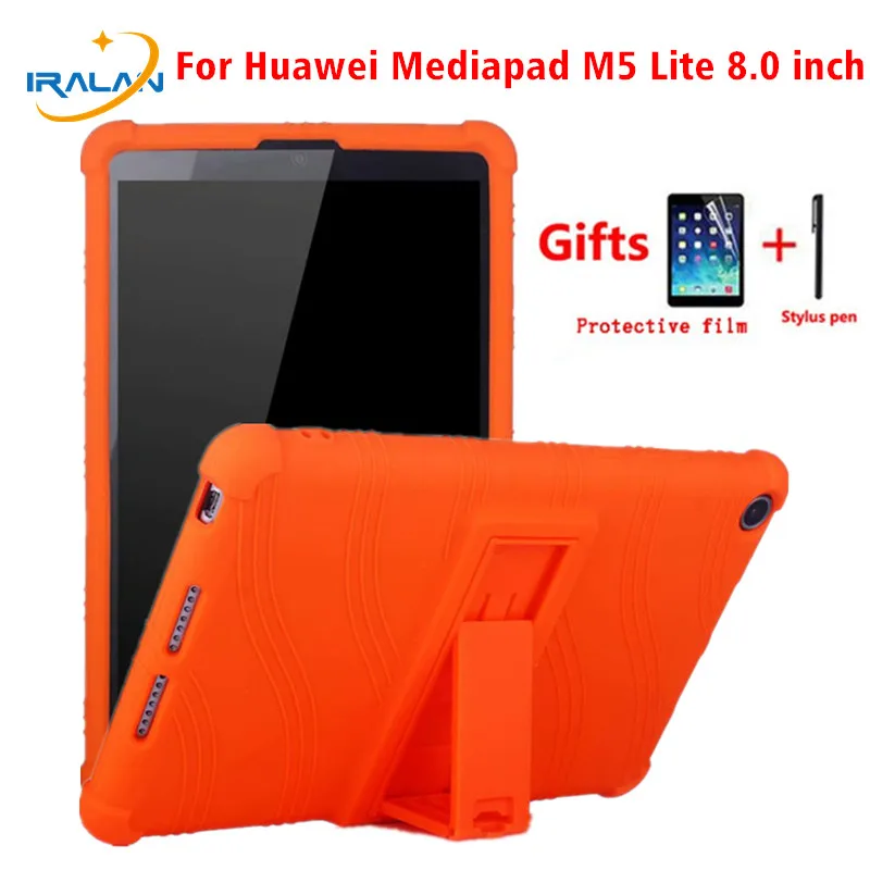 Силиконовый чехол для Huawei Mediapad M5 Lite 8 T5 0 дюйма защитный подставка Honor 5 держатель +