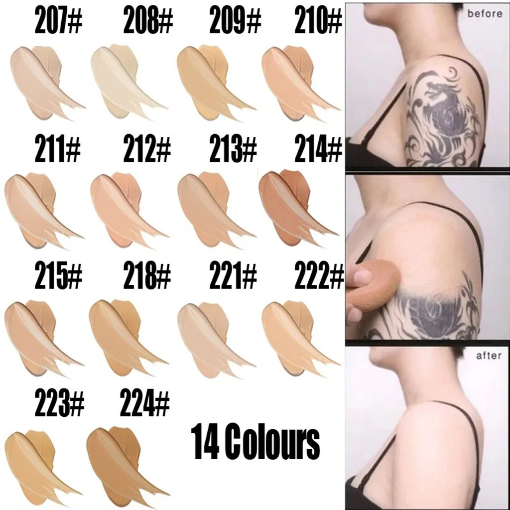 Красота Профессиональный щек Полный крем для покрытия сокрытие консилер Foundation