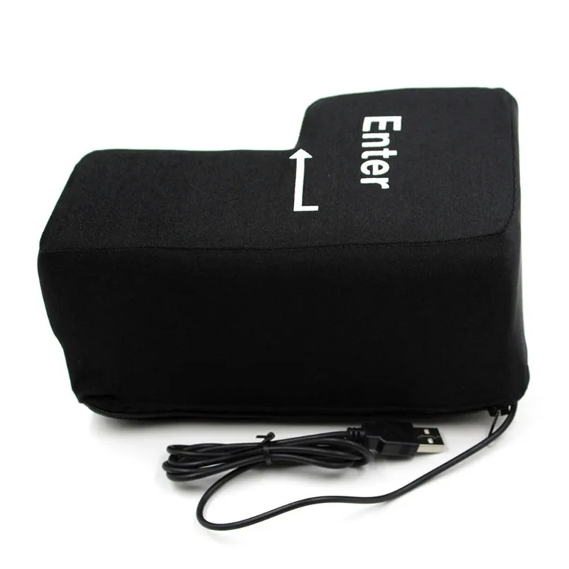 Большая клавишная Подушка USB для снятия стресса супер размер Enter Key неубиваемая