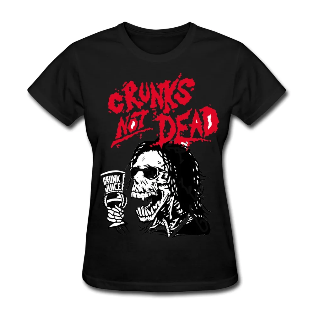 Slim Fit Women TShirt crunks not dead Design Your Own Short Sleeve Women's T-Shirts | Женская одежда