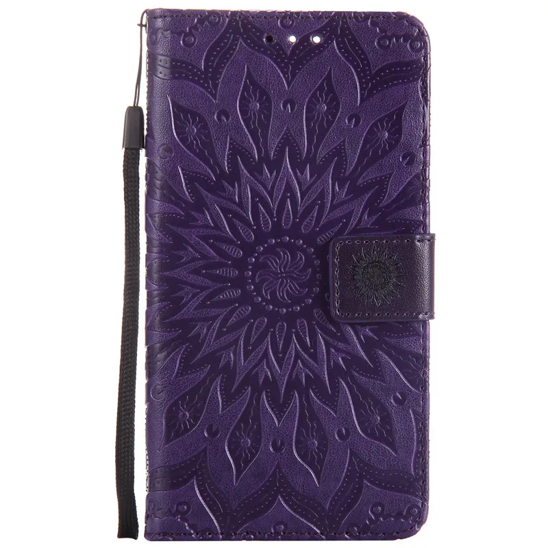PURPLE Роскошный кожаный чехол-книжка с изображением мандалы и цветов для samsung Galaxy Grand Neo Plus GT I9060 I9060i Grand Duos GT I9082 - Цвет: PURPLE