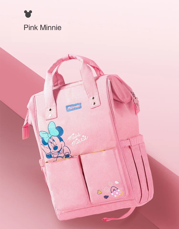 Сумка для подгузников disney, Usb, большая емкость, для мам, для мам, рюкзак для подгузников, органайзер для подгузников, для девочек, для мам, Влажные Сумки, прогулочная коляска