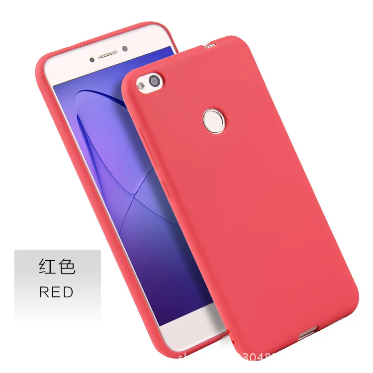 Xindiman soft TPU CASE FOR HUAWEI p8 LITE 2017 matte plain solid color fundas for huawei P8lite capa |