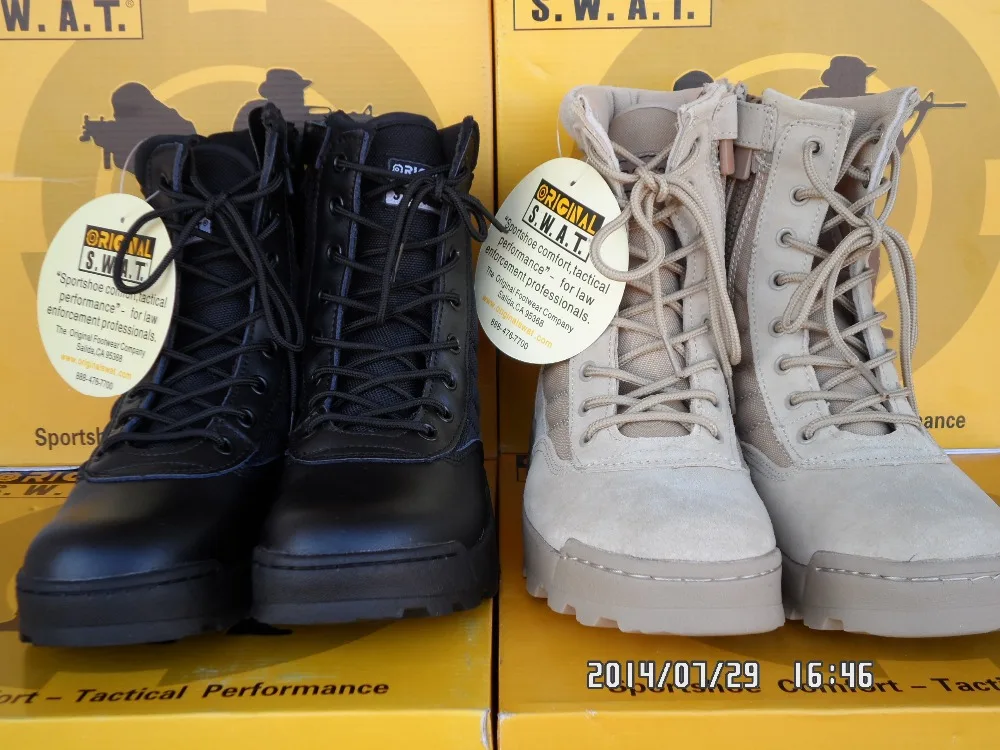 Продажи 2017! новые люди Военные Сапоги спецназ тактические пустыни военные