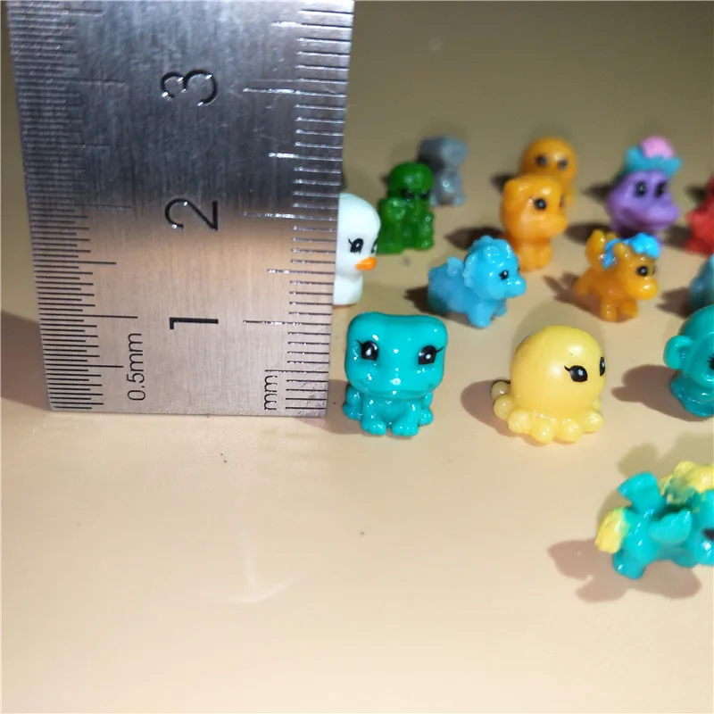 500 шт. слайм милые и липкие мини животные сжимаемые DIY фигурки из ПВХ игрушки