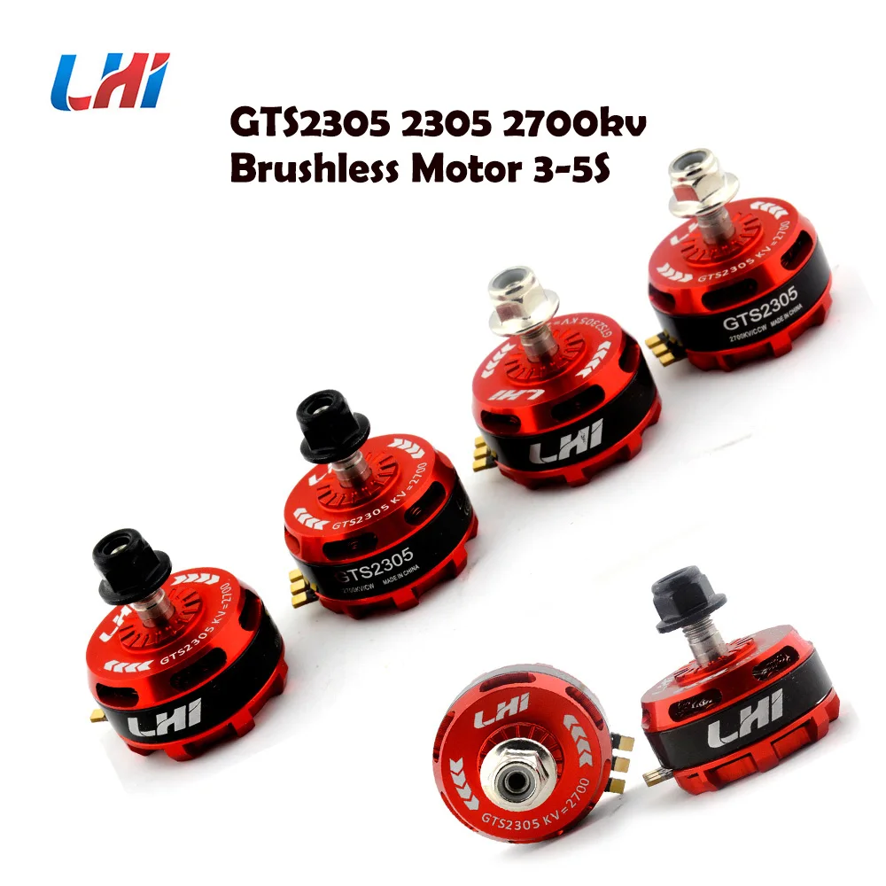 Красный LHI GTS2305 2305 2700kv бесщеточный двигатель 3 5S для QAV X 214 рептилия 220 250 270 FPV