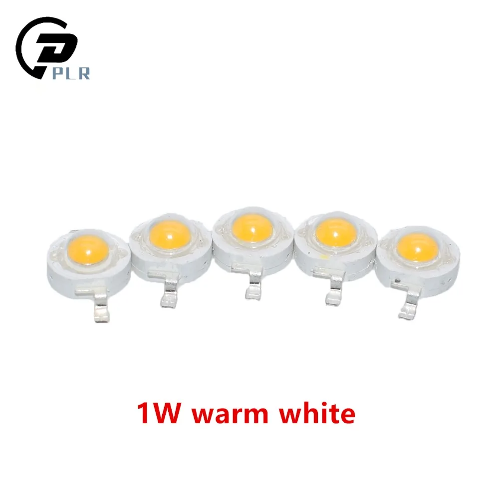 100pcs 1W/3W LED High power Lamp beads Pure White/Warm White 300mA 3.2-3.4V 100-120LM 30mil Chip | Освещение