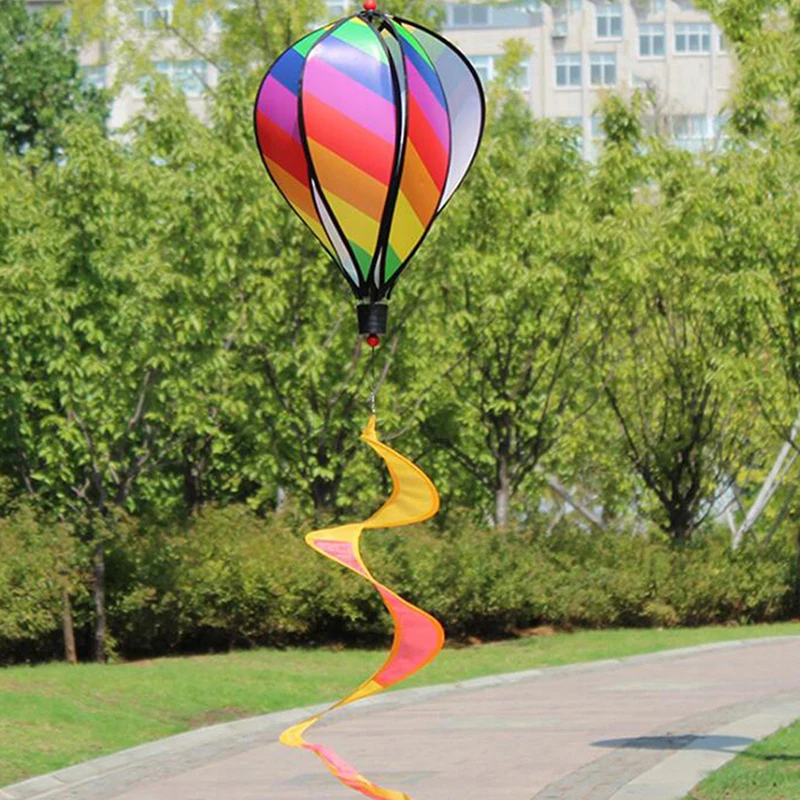 

1Pc Striped Hot Air Balloon For Children Toy Random Color Gift Wind Spinner