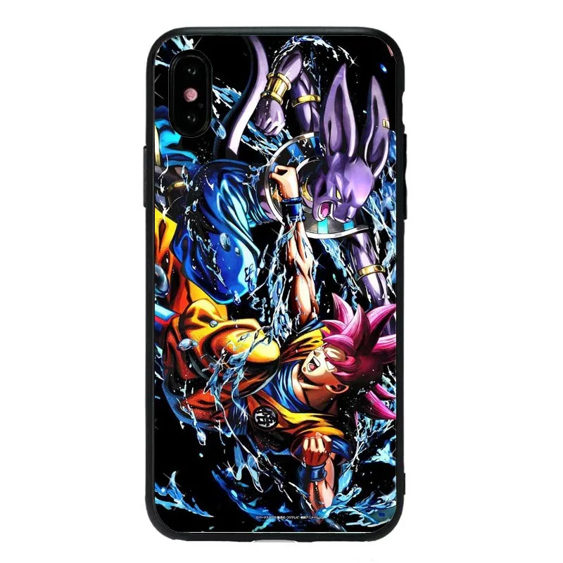 TPU Черный мягкий силиконовый чехол Dragon Ball Son Goku для iPhone 11 11Pro XS Max XR X 8 7 6 6S Plus 5 5S SE 8PIUS Coque Capa Shell - Цвет: TPU
