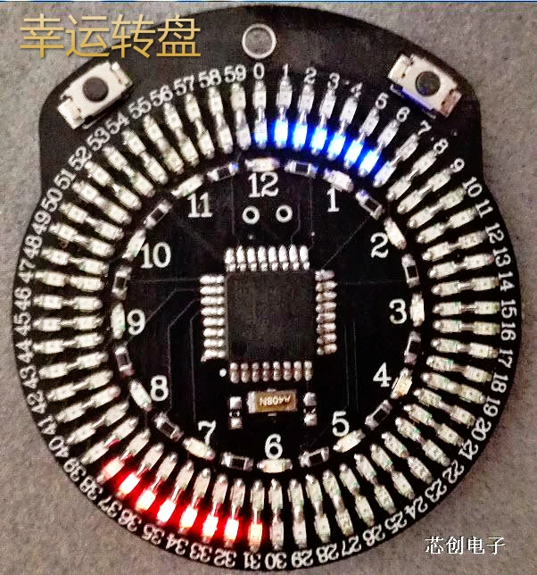 Светодиодные часы аналоговые с индикатором AVR микроконтроллером ATmega8 | Бытовая