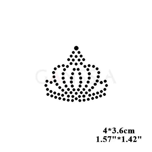 10 шт./лот маленькая корона дизайн теплопередача стразы горячей фиксации для