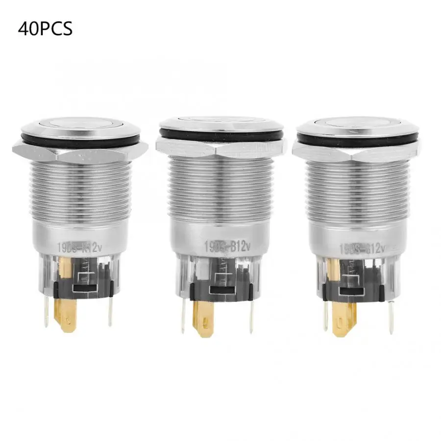 40 шт. самоблокирующаяся плоская кольцевая головка с никелированной латунной