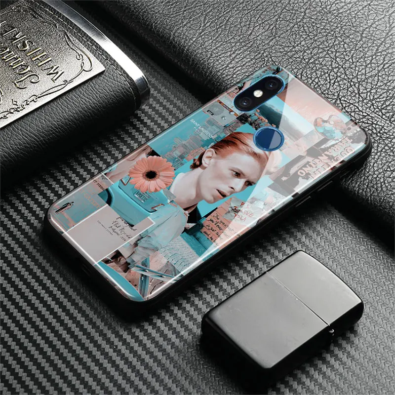 Модный мягкий силиконовый чехол David bowie из закаленного стекла для Xiaomi Mi 6 8 9 SE Mix 2 2S 3