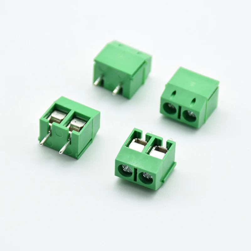 20 шт./лот Φ KF301 винт 2Pin 5 0 мм прямой контакт PCB винтовая Клеммная колодка