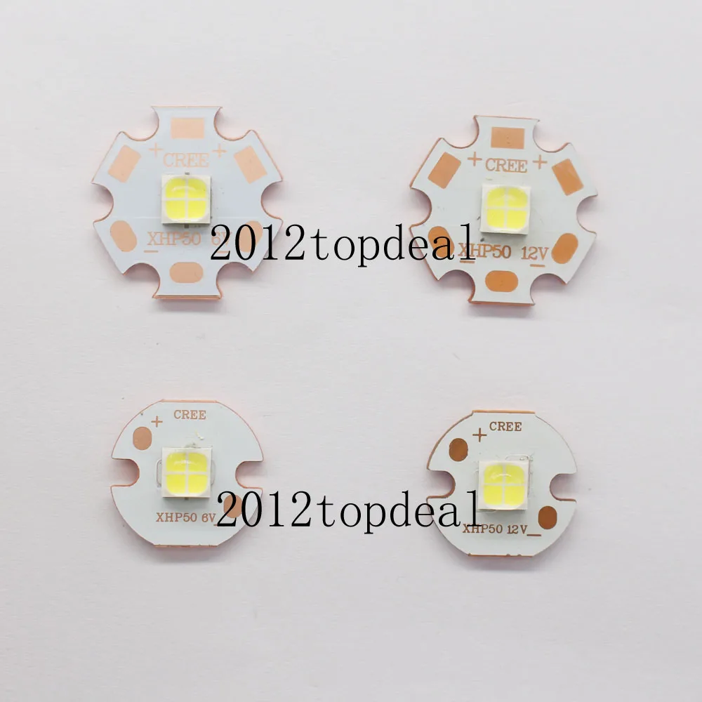 CREE XHP50 XHP70 6500K холодный белый Светодиодный излучатель чип 6В 12В с 16 мм 20 алюминий