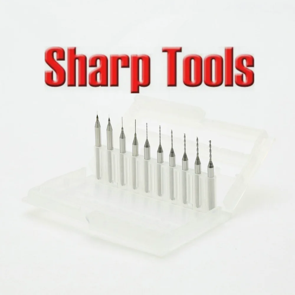 Острые мини-Фрезы с ЧПУ 0 1-1 мм фрезы из карбида вольфрама