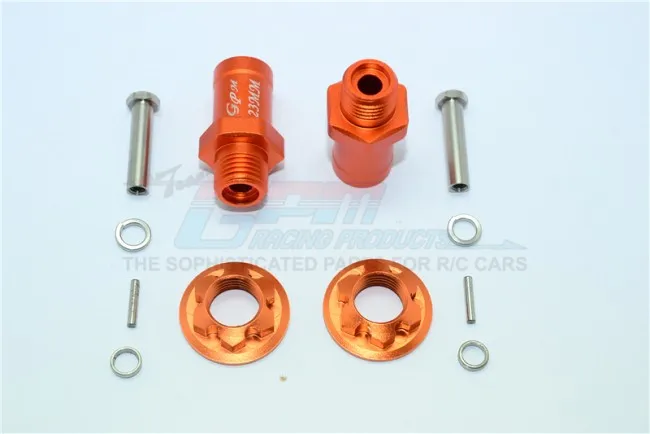 1/10 AXIAL YETI 90026 ALLOY FRONT HEX ADAPTORS 23MM -SET ADT023MM for 17mm hex wheels and 4mm wheel shaft | Игрушки и хобби