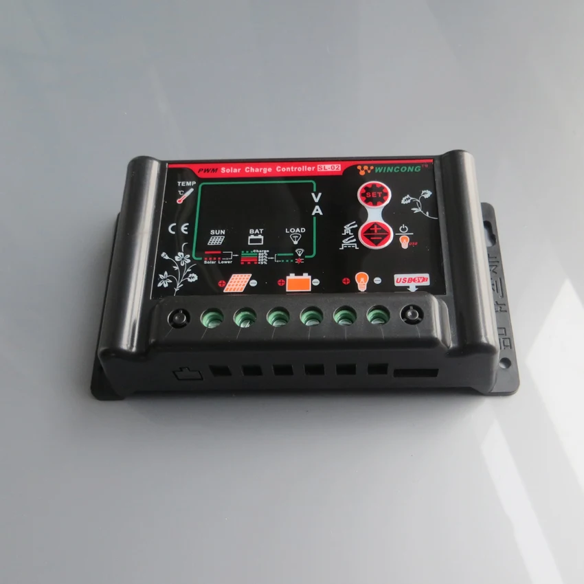 20A 12VDC 24VDC литий ионный LiFePO4 батареи Солнечный контроллер заряда SL02B 20A|charger battery for
